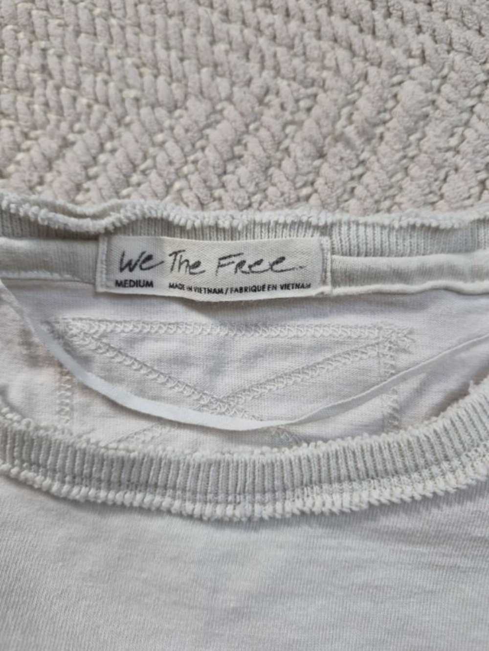 We The Free Cream Balloon Sleeve Long Sleeve Tunic - Picture 4 of 7